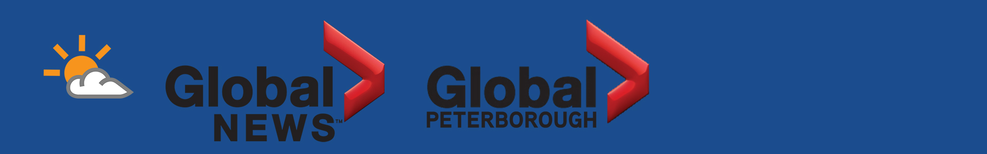 banner with logos for Global News and Global Peterborough CHEX television