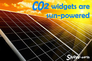 CO2 widgets are powered by the sun